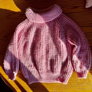 Zara Blush Pink Turtleneck Sweater